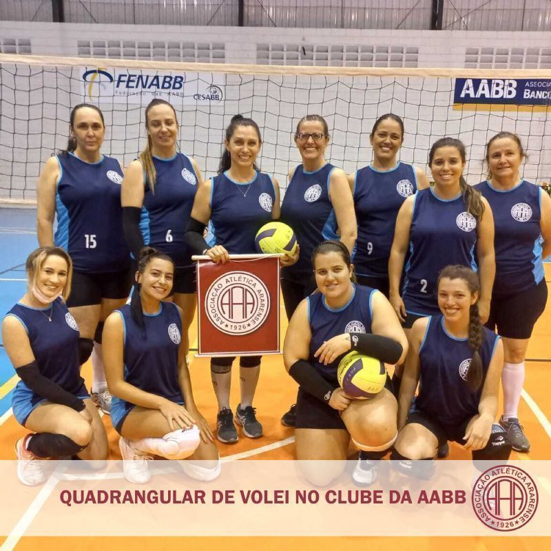 Quadrangular de volei no clube da AABB