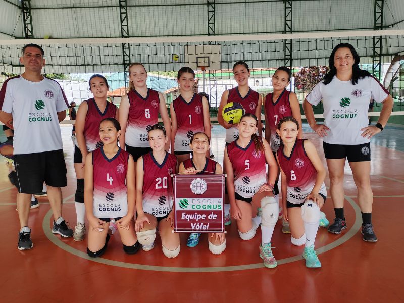 Equipe Sub-12 da AAA/Escola Cognus participa do 4º Festival de Vôlei da Liga APV em Itobi
