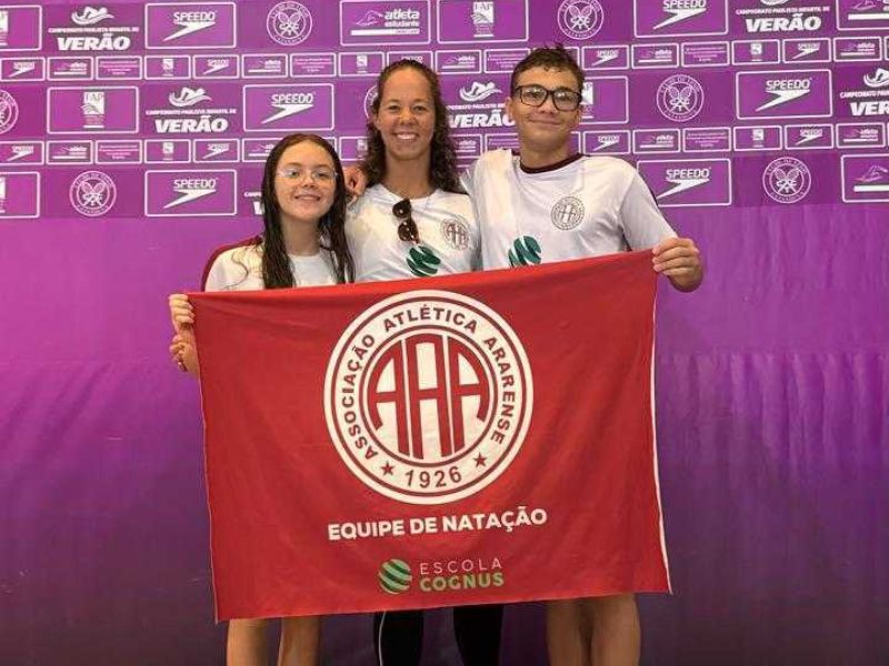 Campeonato Paulista de Natação Infantil com Equipe da A.A. Ararense/Escola Cognus