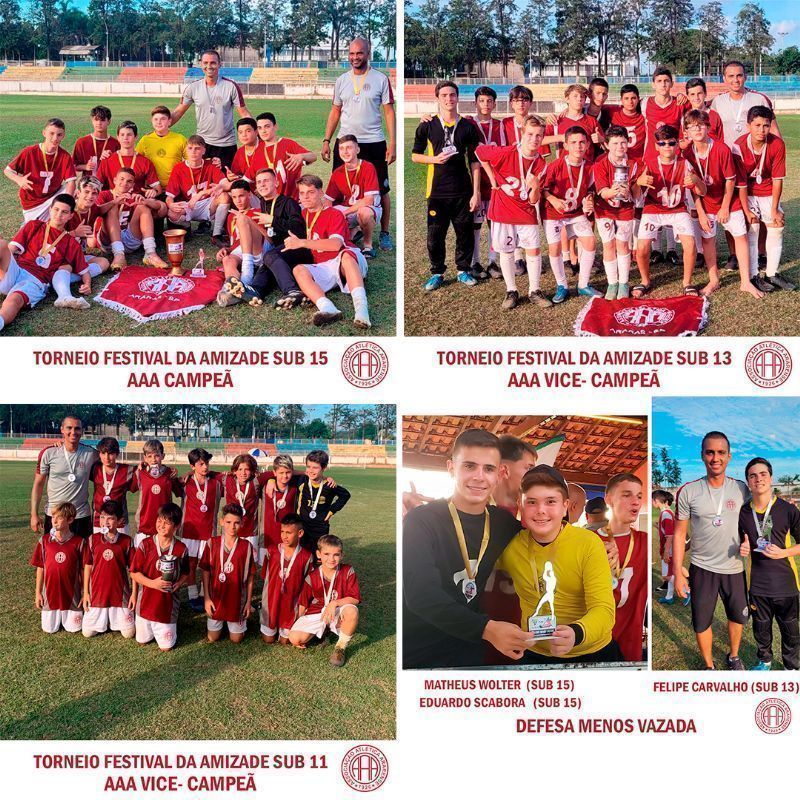 TORNEIO FESTIVAL DA AMIZADE COM AS CATEGORIAS SUB 11, 13 E 15